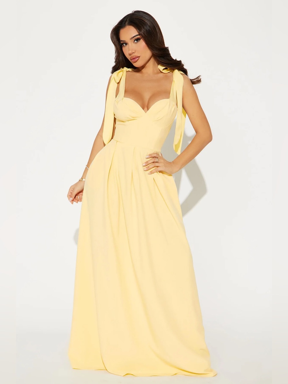 Isabelle Contrast Maxi Dress